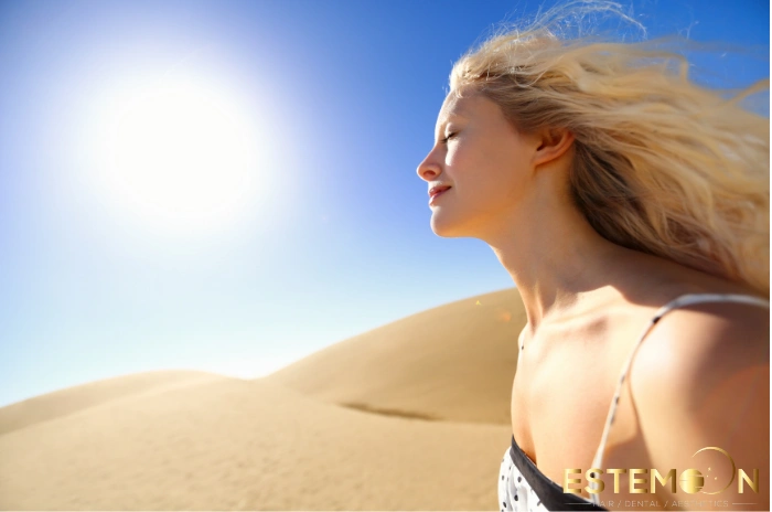 hair transplant sun exposure