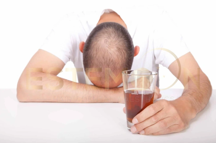 alcohol causes hair loss