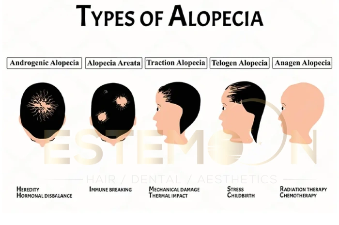 types of scarring alopecia