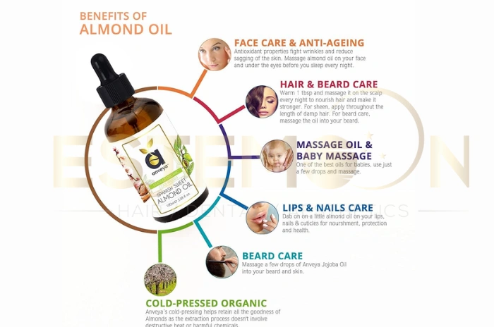 benefits of almond oil for hair
